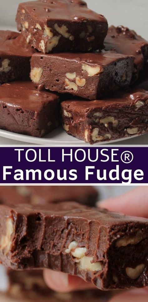 Famous Fudge Recipes, Tollhouse Fudge Recipe, Fudge Recipes Using Marshmallows, Toll House Famous Fudge Recipe, Chocolate Chip Fudge Recipe, Fancy Fudge Recipe, Nestle Toll House Fudge Recipe, Pioneer Woman Fudge Recipe, Traditional Fudge Recipe