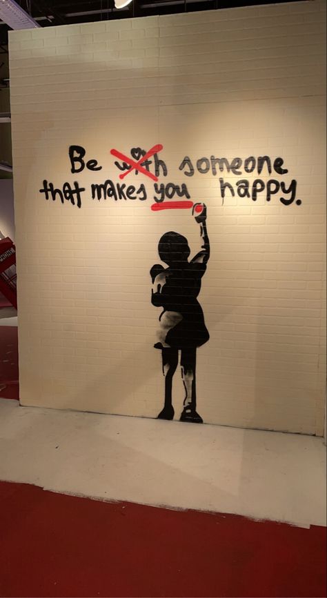 Bansky Banksy Street Art, Graffiti Quotes Deep, Banksy Wallpaper, Action Illustration, Banksy Tattoo, Street Art Ideas, Trust Art, Citations Disney, Banksy Wall Art