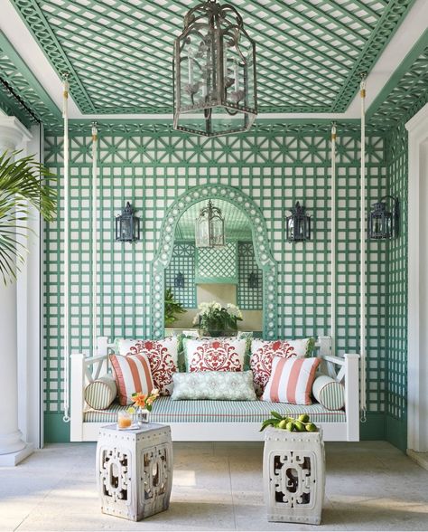 Light Blue Chair, Concrete Tile Floor, Palm Beach Regency, Renovation Budget, Multipurpose Room, Chinoiserie Chic, Play Space, Cozy Nook, Apartment Inspiration