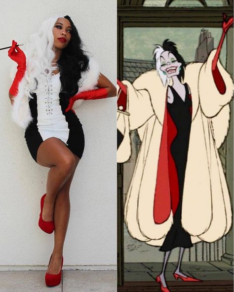 @kieraplease cosplaying the sinister Cruella de Vil ❤🖤 #punkblack #poccosplay Kiera Please, Halloween Idea, The Sinister, Disney Makeup, Disney Cosplay, Black Pride, Tag Your Friends, Makeup Art, Christian Louboutin Pumps