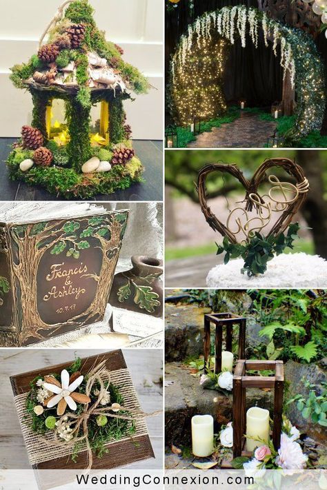 Enchanted Forest Reception Decor, Enchanted Forest Lanterns, How To Create An Enchanted Forest, Enchanted Forest Dress Ideas, Enchanted Forest Wedding Favors, Enchanted Forest Wedding Color Scheme, Enchanted Forest Wedding Bouquet, Enchanted Forest Centerpieces Diy, Fairy Wedding Theme Enchanted Forest