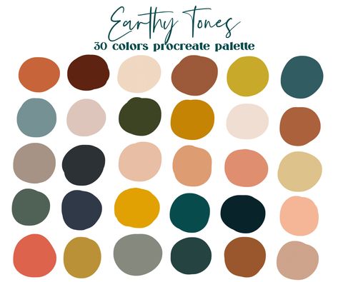 Phonto Pallete, Color Palette For Home, Tone Color Palette, Earth Tone Color Palette, Procreate Color Palette, Ipad Procreate, Earth Tone Color, Earthy Color Palette, Design Seeds