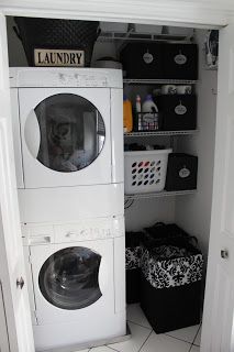 Small Laundry Closet Ideas Stackable, Vintage Laundry Rooms, Bathroom Rustic Decor, Laundry Closet Ideas, Laundry Closet Organization, Laundry Room Storage Shelves, Bathroom Rustic, Rustic Laundry Rooms, Vintage Laundry Room