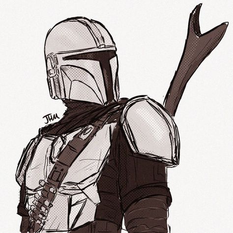 Mandalorian Sketch, Movie Sketches, Cara Dune, Star Wars Jokes, Cuadros Star Wars, Star Wars Drawings, Star Wars 2, Book Things, Star Wars Artwork