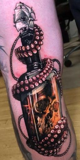 Cracken Octopus Tattoo, Cracken Octopus, Tattoo Ideas Unique, Octopus Tattoo Design, Octopus Tattoos, Tattoo Meanings, Ship Tattoo, Octopus Tattoo, Tattoo Shows