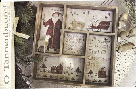 With Thy Needle And Thread, Brenda Gervais, Country Cottage Needleworks, Cross Stitch Gallery, Little House Needleworks, Prairie Schooler, Holiday Countdown, Blackbird Designs, Cross Stitch Christmas