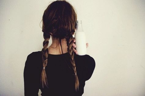 milk Piggy Tail, Mermaid Braid, Messy Braids, Pigtail Braids, Cut Her Hair, Braided Hair, Plaits, Hair Envy, Messy Hairstyles