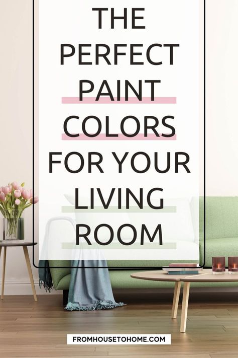 I have major living room paint color goals. But I'm tired of all the neutral paint colors so these not neutral living room paint color ideas came in so handy. I can't wait to update my living room decor! #fromhousetohome #paintcolors Bright Paint Colors For Living Room, Cozy Living Room Paint, Popular Living Room Paint Colors, Neutral Living Room Paint Color, Dining Room Paint Color Ideas, Dining Room Paint Color, Neutral Living Room Paint, Modern Living Room Colors, Beautiful Living Room Ideas