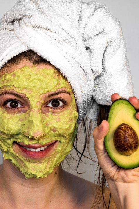 5 Avocado Face Mask Recipes For Every Skin Type Homemade Avocado Face Mask, Olive Oil Face Mask, Oats Face Mask, Potato Face Mask, Avocado Face Mask Recipe, Olive Oil For Face, Oatmeal Mask, Coconut Oil Mask, Coconut Oil Face Mask