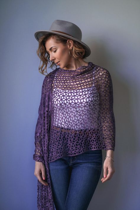 How to Crochet a Beginner Lily-Inspired Shawl! 2 Size Options! - Expression Fiber Arts | A Positive Twist on Yarn Expression Fiber Arts, Crochet Scarfs, Crochet Poncho Free Pattern, Knitting Patterns Free Scarf, Crocheting Patterns, Crochet Lace Edging, Shawl Crochet, Free Scarf, Repurposed Clothing