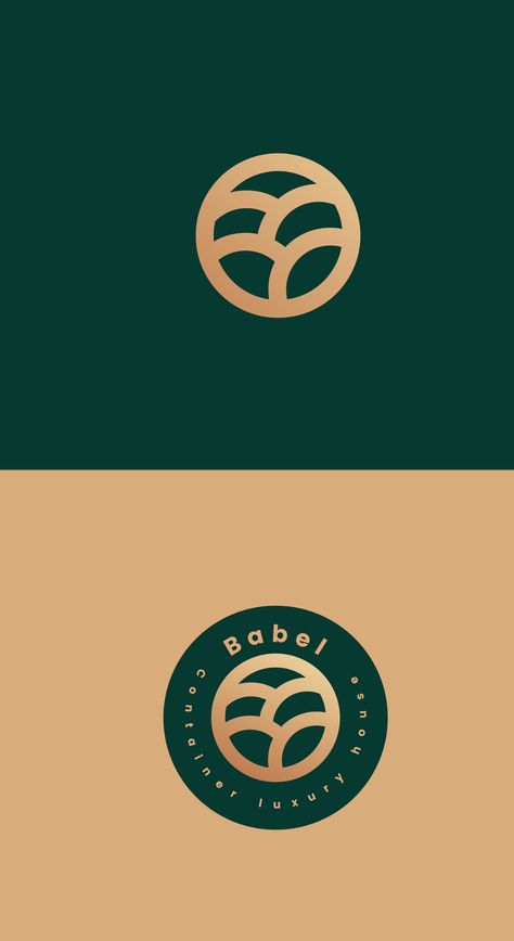 Rep 3 on Behance Luxury Logo Color Palette, Green Logo Branding, Forest Green Branding, Green Gold Branding, Green And Gold Branding, Dark Green Branding, Green Logo Design, Logo Vert, Green Branding