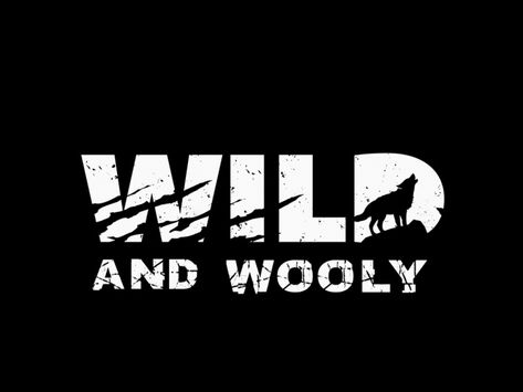 Logo design for Wild and wooly by maestro_medak Rugged Logo Design Inspiration, Rugged Logo Design, Wild Logo Design, Ufc Design, Wild Typography, Mic Logo, Savage Logo, Wild Symbol, Lone Wolf Quotes