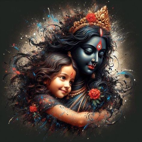 Kali Picture, Om Symbol Art, Maa Kali Images, Goddess Kali Images, Maa Durga Photo, Maa Image, Durga Ji, Durga Picture, Devi Images Hd