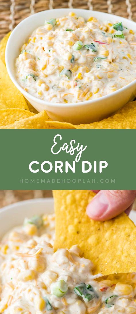 Easy Corn Dip, Mexican Style Corn, Mexican Corn Dip, Corn Dip Recipes, Easy Corn, Delicious Dips Recipes, Diy Easy Recipes, Mexican Corn, Corn Dip