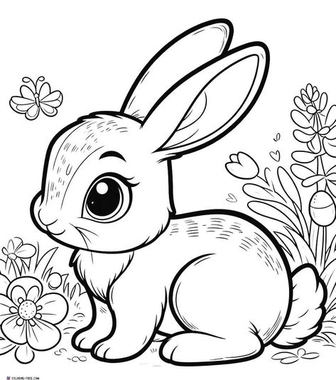 Looking for coloring inspiration? Click the link above to explore amazing coloring pages and unleash your creativity! 😃😅😂 Rabbit Coloring Pages, Rabbit Coloring, Free Planner Pages, Amazing Coloring Pages, Barbie Theme Party, Rabbit Colors, Bunny Coloring Pages, Drawing Activities, Easy Coloring Pages