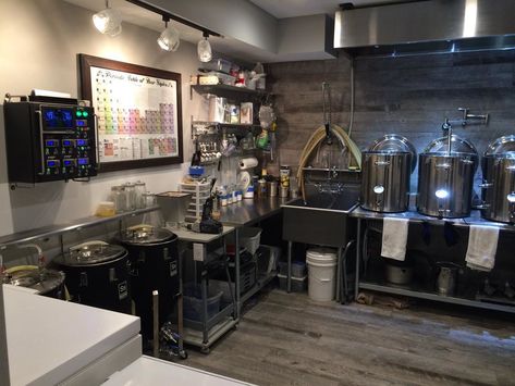 JonyMac's Stillwater Home Brewery Bar Basement Build Thread | HomeBrewTalk.com - Beer, Wine, Mead, & Cider Brewing Discussion Community. Home Brewery Design, Garage Brewery, Basement Brewery, Brewery Interior Design, Brew Room, Beer Room, Brewery Decor, Brewery Ideas, Cool Basement Ideas