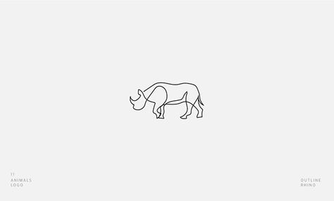 Outline Rhino icon design Rhino Outline Tattoo, Tattoo Rhino, Rhino Tattoo Ideas, Rhino Outline, Rhino Tattoo, Rhino Logo, Save The Rhino, Animal Outline, Tattoo Inspiration Men