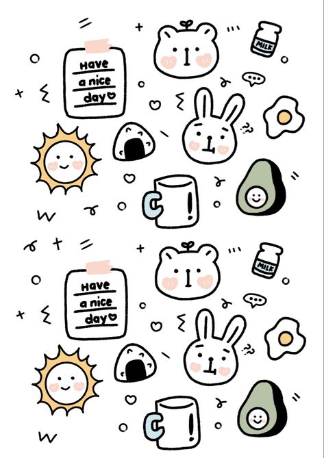 Cute Doodles Printables, Easy Drawings Stickers, Small Butterfly Stickers, Sticker Doodle Ideas, Cute Sticker Doodles, Cute Easy Stickers To Draw, Korean Cute Stickers Png, Easy Doodles For Journal, Cute Doodles Aesthetic For Journal