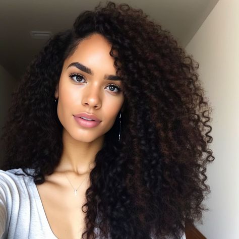 Long Length Curly Hair, Curly Hair Accessories, Natural Curly Hair Cuts, Biracial Hair, Honey Brown Hair, Really Short Hair, Medium Hairstyles, Curly Girl Hairstyles, Boost Your Confidence