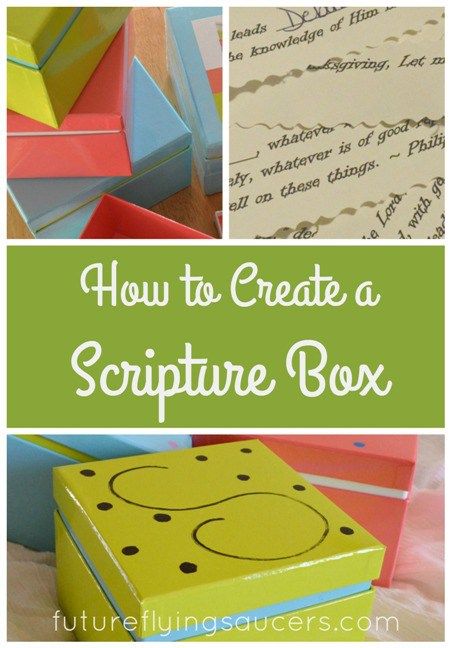 Follow these simple steps to make a personalized Scripture box. Wonderful and encouraging gift for anyone. Prayer Box Diy, Encouragement Box, Scripture Crafts, Free Bible Printables, Spiritual Direction, Bible Object Lessons, Study Gift, Creative Lesson Plans, Scripture Memorization