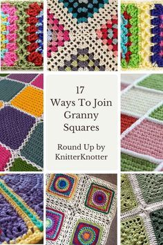 Joining Stitches, Joining Crochet, Crochet Joining, Joining Crochet Squares, Motifs Granny Square, Granny Square Crochet Patterns Free, Popular Crochet, Crochet Tips, Crochet Blocks