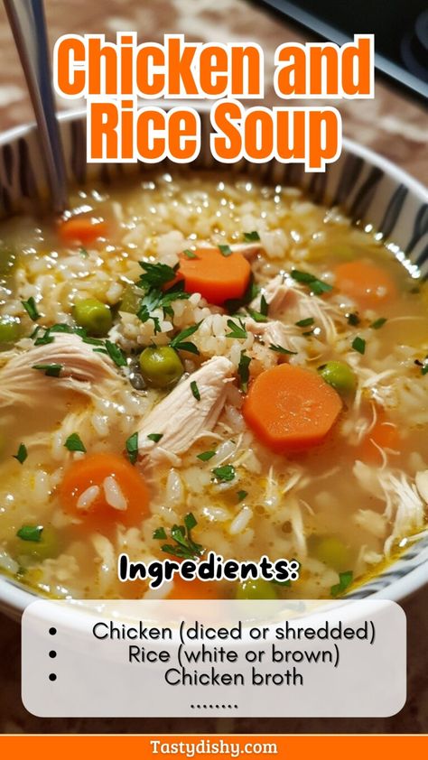 Chicken And Brown Rice Soup Crockpot, Homemade Chicken Soup With Rice, Chicken And Rice Soup Dutch Oven, Quick Chicken And Rice Soup, Soup For Kidney Health, Brown Rice Chicken Soup, Ground Chicken And Rice Soup, Easy Crockpot Soup Recipes With Few Ingredients, Small Batches Of Soup