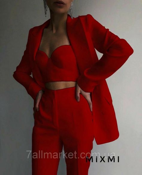 Women Suit Outfits, 00s Mode, Elegantes Business Outfit, Women Suits, Woman Suit Fashion, Red Suit, Shop For Women, Prom Outfits, Great Women