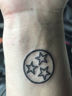 Tri Star State tattoo Tn Tattoo Tennessee, Tennessee Tristar Tattoo, Tennessee Inspired Tattoos, Tennessee Tattoo Ideas Women, Tristar Tattoo, Tennessee Tattoos, Tennessee Tattoo Ideas, Tennessee Tattoo, State Tattoos