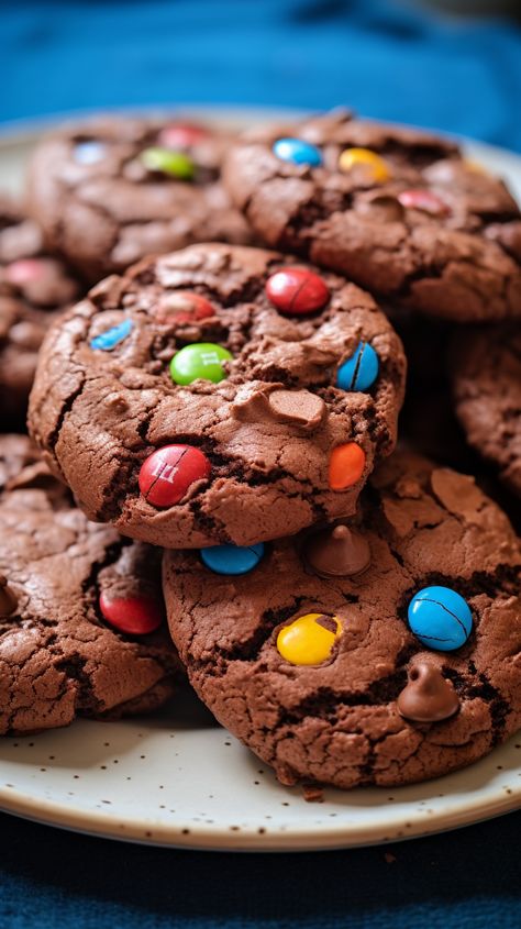 Cute Snacks Aesthetic, Cute Cookies Aesthetic, Chocolate M M Cookies, Sugar Free Cookie Recipes, Alien House, Food Reference, Sugar Free Cookies, Cookie Flavors, Food Babe