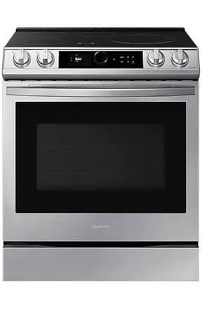 The Best Slide-In Electric Ranges | Reviews by Wirecutter Electric Slide In Range, Electric Stoves In Kitchens, Slide In Electric Range Kitchen, Electric Ranges That Look Like Gas, Electric Range Kitchen, Electric Stove Kitchen, Stove With Griddle, Island With Stove, Kitchen Island With Stove