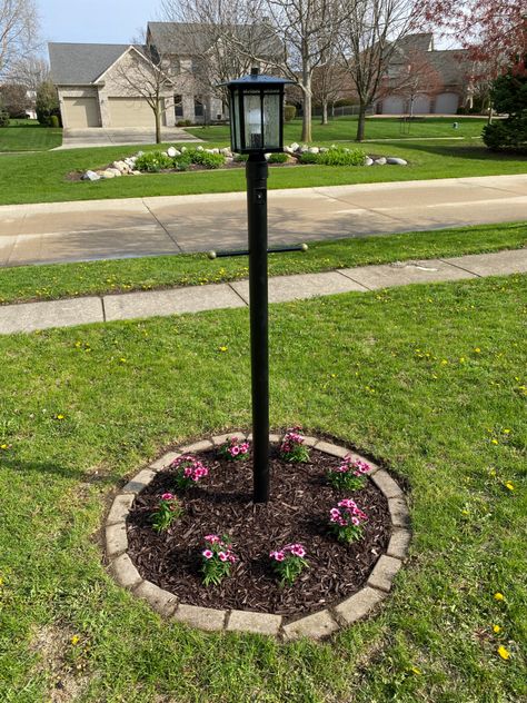 A complete step by step guide to updating or replacing your lamp post and light fixture.  This is a great weekend project to update the curb appeal of your home and with a few tips and tricks in this video you will be able to approach this project with confidence.  If you have a questions jump into the comments and I would be happy to help. Lamp Post Landscaping Curb Appeal, Light Post Driveway, Front Yard Light Post Landscaping, Yard Light Post, Light Post Landscaping, Front Yard Lighting, Light Post, Backyard Designs, Yard Lights