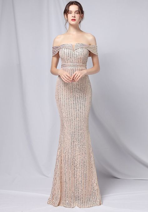 Item NO.: KL_18763-1Price: US$ 27.80Category: Dresses > Evening DressesColor: As shownSize: M, S, L, XL, 2XLDescription: Material : Polyester+SpandexDetail: Summer Formal Gold Sequins Off Shoulder Mermaid Evening Dress Prom Dress Gold, Prom Dress Burgundy, Prom Dress Pictures, Summer Formal, Mermaid Evening Dress, Dress Item, Sequin Evening Dresses, Evening Dress Fashion, Sequin Party Dress