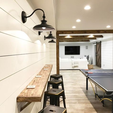 Unfinished Basements, Unfinished Basement Ceiling, Basement Home Theater, Basement Games, Pool Table Room, Basement Lighting, Basement Laundry Room, Basement Inspiration, Basement Laundry