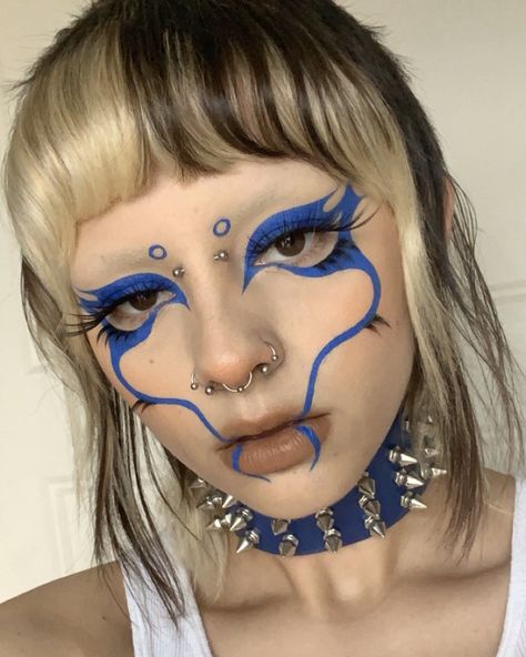 Funky Makeup, Drag Make-up, Punk Makeup, Alt Makeup, Linda Hallberg, Face Art Makeup, Graphic Makeup, Palaye Royale, Alternative Makeup