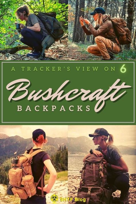 tracker wearing different bushcraft backpacks Dave Canterbury, Bushcraft Backpack, Water Filters, Fire Starters, Canterbury, Survival Gear, Bushcraft, Outdoor Camping, Backpacks