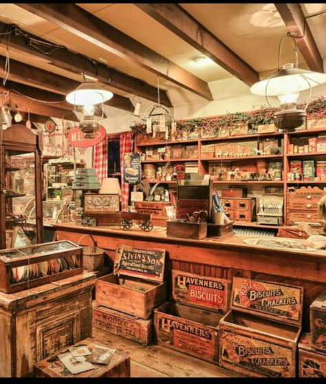 Miniature General Store, Old General Stores, Farm Store, Old Country Stores, Country Store, Store Interior, Store Displays, Colmar, Shop Interiors