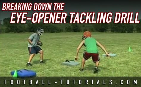 BREAKING DOWN EYE OPENER TACKLING DRILL Football Tackling Drills, Tackling Drills, Football Workouts Training, Youth Football Drills, Football Defense, Football 101, Football Coaching Drills, Football Training Drills, Football Plays