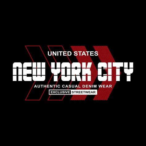 new york city denim streetwear t-shirt and apparel Denim Streetwear, Streetwear T Shirt, Sports Apparel, Streetwear Tshirt, Sport Outfits, Vector Art, York City, New York City, For Free