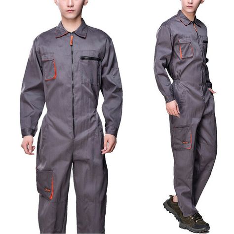 Product Description * Item:Mens Jumpsuit * Condition: 100% Brand New * Color:gray * Size:Asian S-5XL * Package:1pc jumpsuit (without any accessories ）    Please note: 1.Please allow a little error due to manual measurement. 2.The color maybe a little difference because of the light,screen reflection etc. 3.If you are not sure what size to choose, you can tell us your height and weight, we will recommend the right size for you. Payment We accept PayPal only. Shipping 1. We ship to your PAYPAL ADD Overalls Outfit Men, Mens Jumpsuit, Mechanic Overalls, Coveralls Workwear, Mens Coveralls, Mechanic Coveralls, Work Jumpsuit, Workwear Overalls, Bug Boy