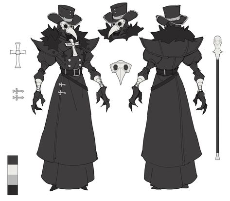 Doctor Drawing, Doctor Outfit, Plague Doctor, Clothing Design, Creature Concept, 영감을 주는 캐릭터, Character Design References, Character Creation, Dnd Characters