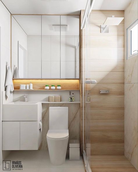 Small Luxury Bathroom, Small Space Bathroom Design, Small Bathroom Layout, Small Bathroom Interior, Small Bathroom Sinks, Small Space Bathroom, Washbasin Design, Washroom Design, Small Bathroom Makeover