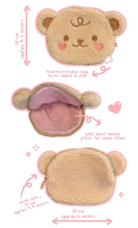 Choco Bear Plush Coin Purse Kawaii Bear Bag Plush Purse - Etsy Teddy Bear Bag, Animal Coin Purse, Images Hello Kitty, Bear Bag, Kawaii Bear, Coin Purse Keychain, Purse Keychain, Cute Coin Purse, Kawaii Bags