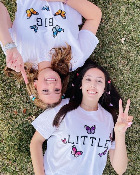 Butterfly Big Little Reveal, Sorority Themes, Big Lil, Sorority Big Little, Big Little Reveal, Big Reveal, Butterfly Theme, Inspo Board, Big Little