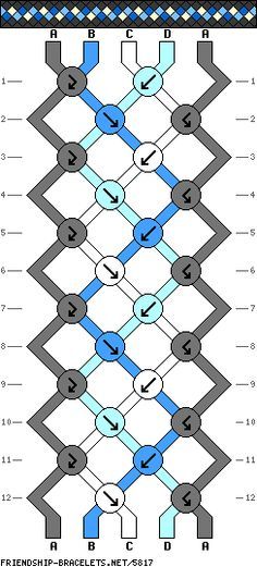 friendship bracelet patterns - 5 strings 12 rows 4 colors String Friendship Bracelets, Floss Bracelets, Knot Bracelets, Diy Friendship Bracelet, Friendship Bracelets Easy, String Bracelet Patterns, Friendship Bracelet Patterns Easy, Yarn Bracelets, Cute Friendship Bracelets