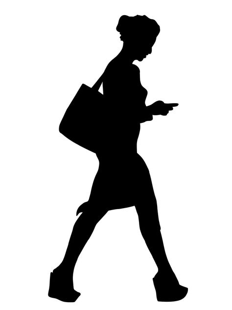 woman, Phone, walking,text,bag,mobile,Message, concentrate, sending, reading, using, confident, Lifestyle, going, Street, Silhouette T... Person Walking Silhouette, Confident Lifestyle, Ancient Indian Paintings, Sitting Silhouette, Silhouette Arte, Walking Silhouette, Upsc Civil Services, Walking Women, Civil Services