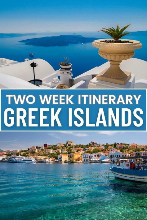 Embark on a journey through the best Greek islands to visit with this comprehensive two week Greece itinerary. Discover ancient ruins in Athens, vibrant sunsets in Santorini, and the hidden gems of Mykonos and Naxos. Perfect for solo female travelers. | best islands in Greece | Greek islands 2 weeks | where to go in Greece | greek island itinerary travel guide | 2 week greek island itinerary | greek island vacation itinerary | best greek island itinerary Greece Itinerary 3 Weeks, Best Time To Visit Greece, 2 Weeks In Greece, 2 Week Greece Itinerary, Which Greek Island To Visit, Greek Islands Itinerary, Italy And Greece Itinerary 2 Weeks, Best Islands In Greece, Greece Itinerary 2 Weeks