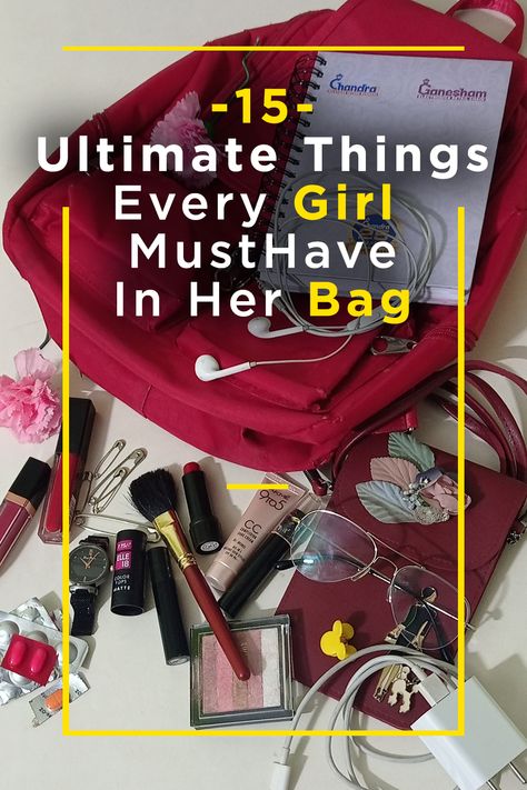 15 LIFE-SAVING THINGS GIRLS MUST HAVE What To Carry In A Purse, Must Have Things For Women, Day Bag Essentials, Must Have Purse Essentials, Everyday Purse Essentials, Handbag Must Haves, What Should You Have In Your Purse, What’s In Your Bag, Purse Must Haves Items List