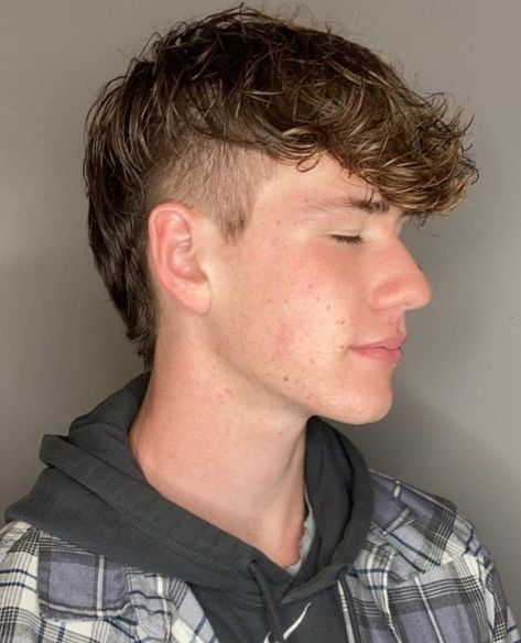 Spikey Mullet Hair Men, 2023 Mullet Hair Men, Modified Mullet For Men, Subtle Mohawk Men, Boy Mullet Haircut Kids, Short Mullet For Men, Teen Mullet Haircut, Tapered Mullet Men Straight Hair, Teen Boy Mullet