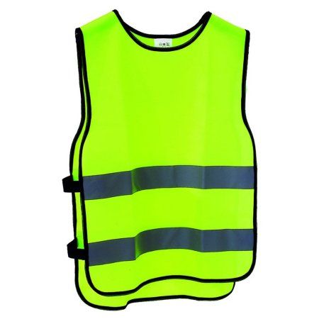 M-Wave Reflective Safety Vest, Size: Medium, Yellow Reflective Vest, Biking Outfit, Safety Vest, Vest Outfits, Be Safe, Velcro Straps, Neon Yellow, Stay Safe, Cardigans For Women