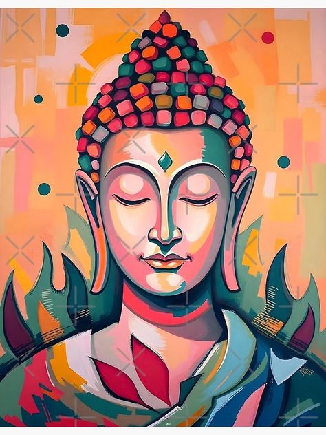 "Serene Meditating Buddha | Modern Abstract Artwork" Poster for Sale by Dev-Ang | Redbubble Buddha Canvas Art, Modern Abstract Artwork, Doddle Art, Meditating Buddha, Buddha Canvas, Buddha Artwork, Modern Artwork Abstract, Buddha Wall Art, Alphabet Templates